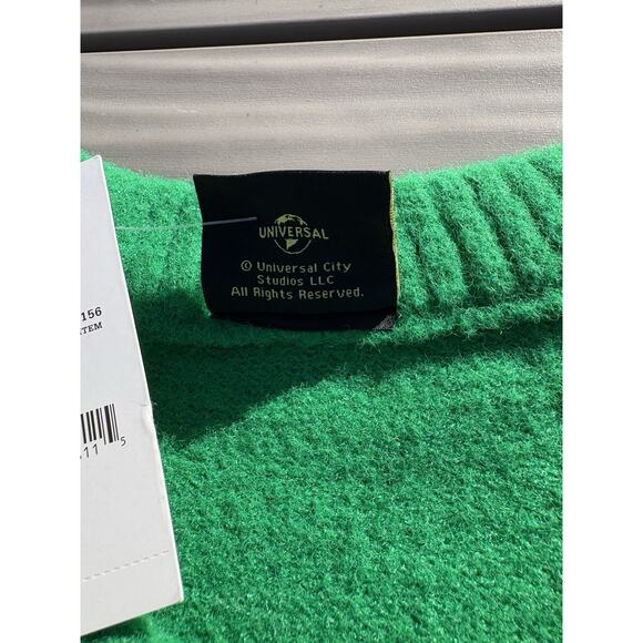 Target X Wicked W Graphic Green Sweater Size Medium academia Preppy Varsity NWT - Picture 10 of 10